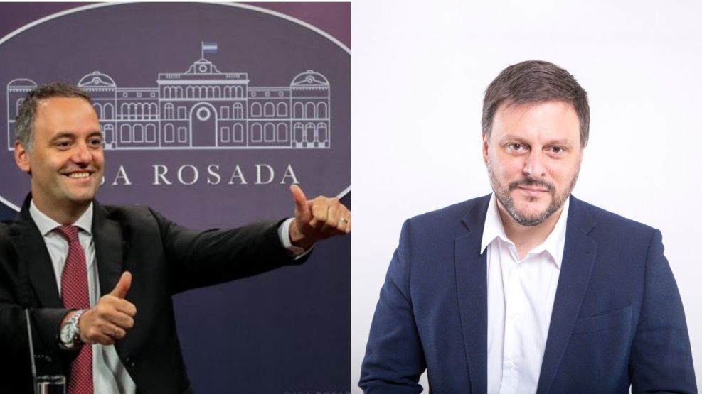 Manuel Adorni y Leandro Santoro