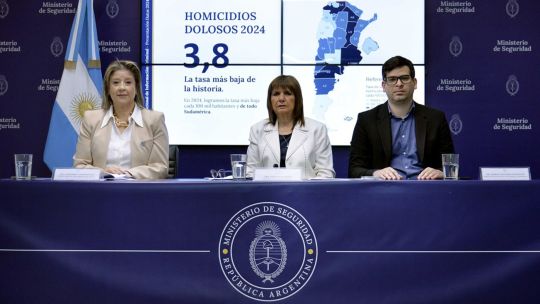 Bullrich informó que Argentina registró en 2024 la tasa de homicidios más baja de su historia