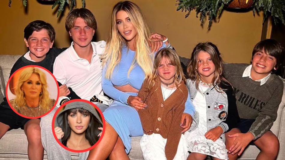 Wanda Nara y sus hijos