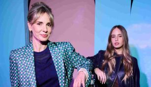 Julieta Cardinali y Charo López en la presentación de la nueva colección de Jazmín Chebar