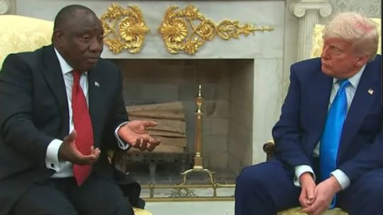 Ramaphosa y Trump