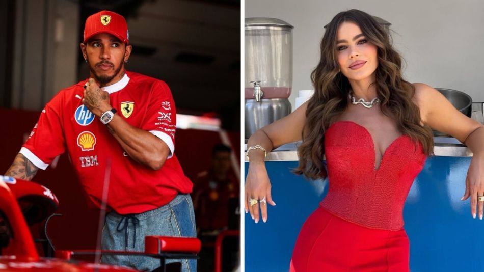 Sofía Vergara y Lewis Hamilton