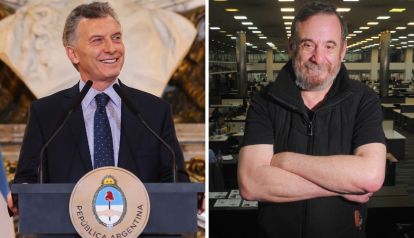 Alejandro Awada y Mauricio Macri