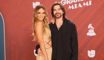 Karen Martínez junto a su esposo Juanes