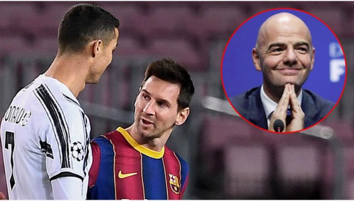 Messi, Cristiano e Infantino