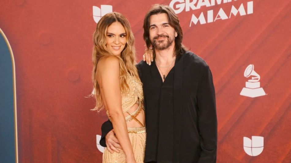Karen Martínez junto a su esposo Juanes