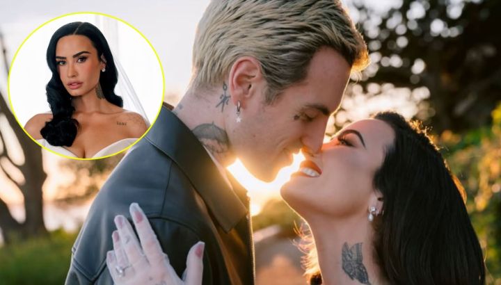 Demi Lovato se casó con Jordan "Jutes" Lutes con un espectacular vestido de novia: las fotos