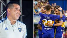 Riquelme y jugadores