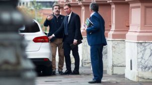 Cristian Ritondo y Diego Santilli en Casa Rosada 20250527