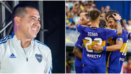 Riquelme y jugadores