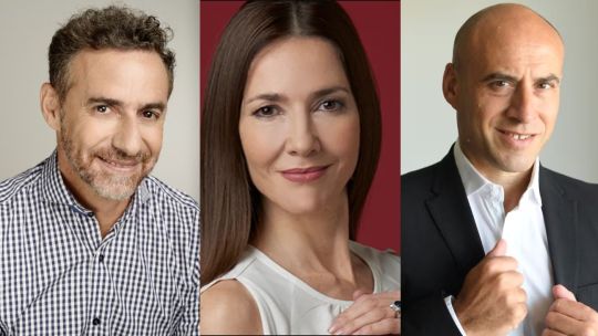 Luis Majul, Cristina Pérez y Esteban Trebucq
