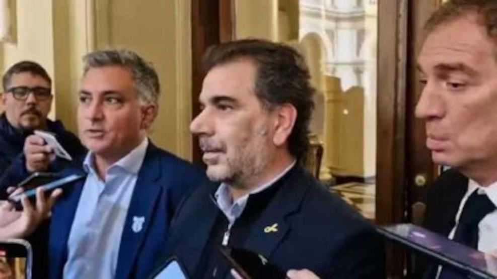 Cristian Ritondo y Diego Santilli en Casa Rosada 20250527