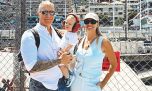 Coni Mosqueira, Alejandro Fantino y su hijo Beltrán hincharon por Franco Colapinto en Mónaco