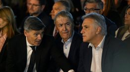 Daniel Passerini junto a Llaryora y Schiaretti