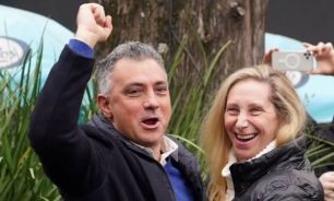 Karina Milei y Sebastián Pareja