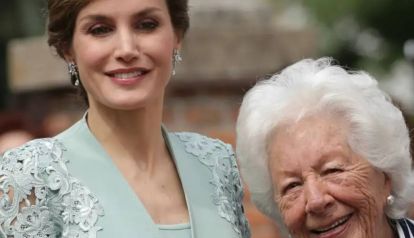 Letizia Ortiz y su abuela Menchu 