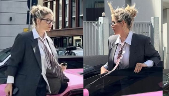 El extravagante auto en el que llegó Wanda Nara a la audiencia por el divorcio con Mauro Icardi en Milán