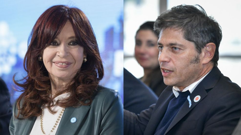 Cristina Kirchner y Axel Kicillof