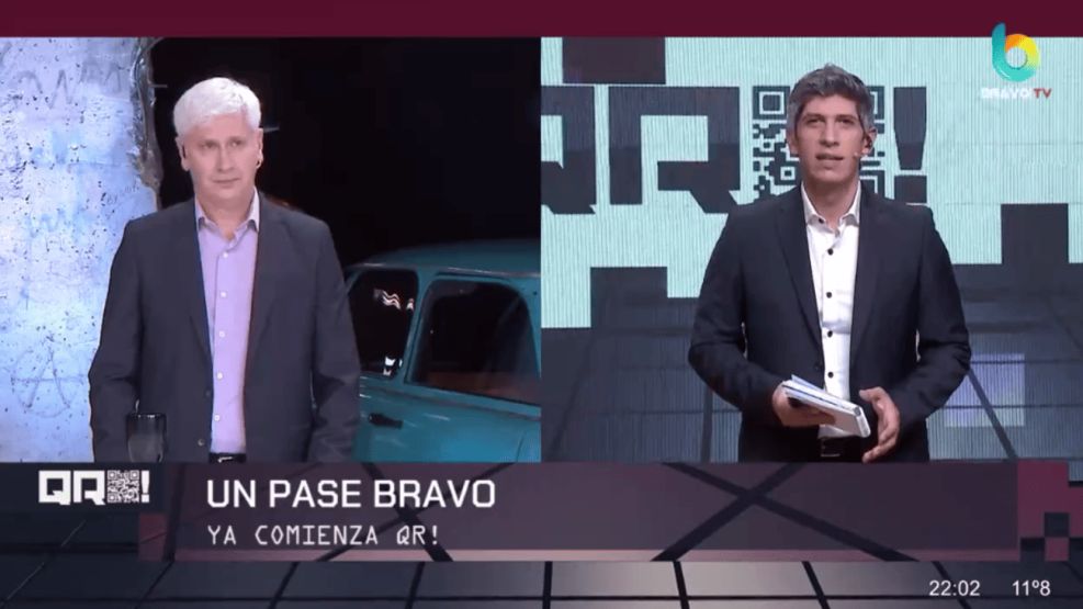 El pase entre "Comunistas" y "QR" en Bravo TV
