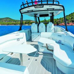 Nuevo modelo del astillero norteamericano del Grupo Beneteau estuvo presente en el Salón Náutico de Düsseldorf, lugar donde obtuvo el galardón de  European Powerboat of the Year. 