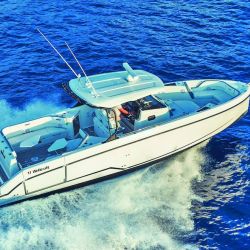 Nuevo modelo del astillero norteamericano del Grupo Beneteau estuvo presente en el Salón Náutico de Düsseldorf, lugar donde obtuvo el galardón de  European Powerboat of the Year. 