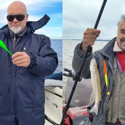 Los pejerreyes están entre los 38 a 40 cm, ejemplares de calidad que ya son la atracción de muchos aficionados que visitan con esa idea el Uruguay.