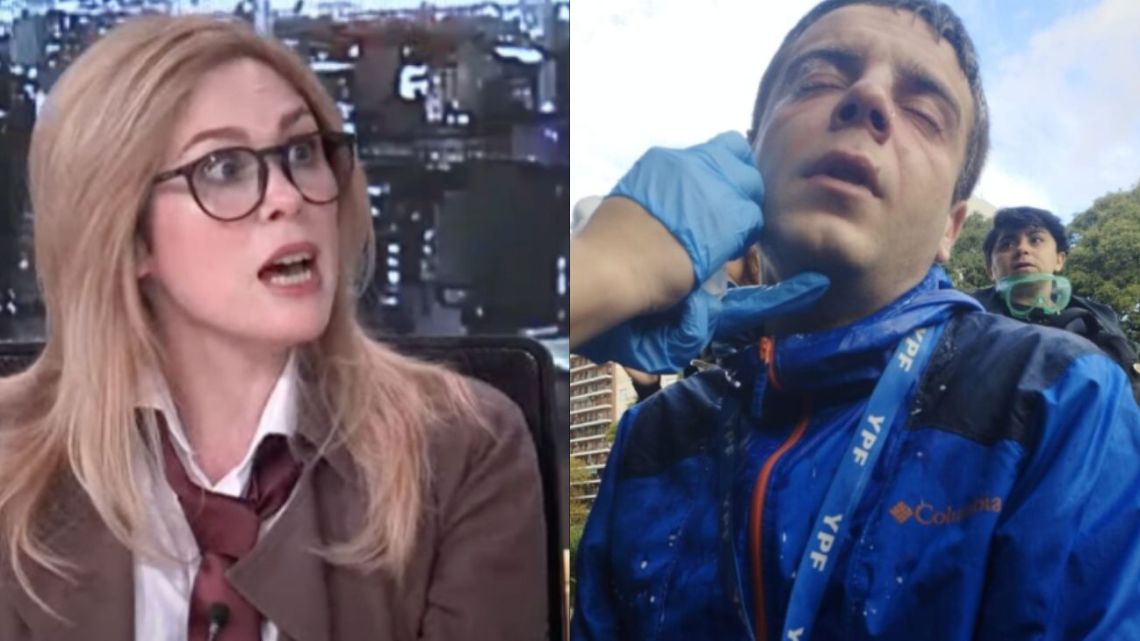 La provocación de Lilia Lemoine: "El periodista que increpó a Santi Caputo interceptó el gas pimienta de un policía con la cara"