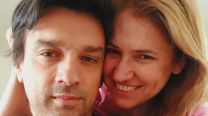 Fernanda Iglesias y Javier, su pareja