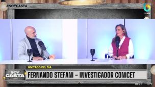 Fernando Stefani en la mesa de Soy casta