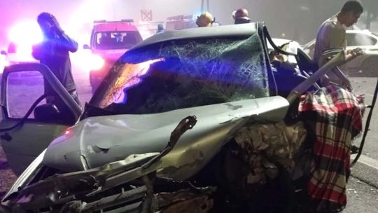 Accidente en la ruta 2 20250529