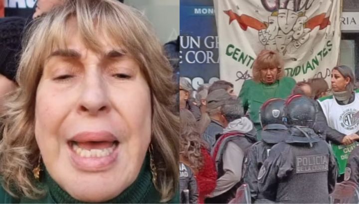 El momento de tensión que vivió Georgina Barbarossa durante la movilización en defensa del Instituto Nacional del Teatro: "Casi voy presa"