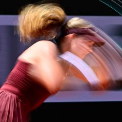 La rusa Mirra Andreeva juega contra la australiana Daria Kasatkina durante el Abierto de Francia, Roland Garros. Foto de JULIEN DE ROSA / AFP | Foto:AFP