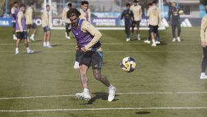 De Paul en los entrenamientos de Argentina