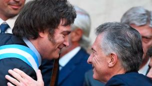 Javier Milei y Mauricio Macri