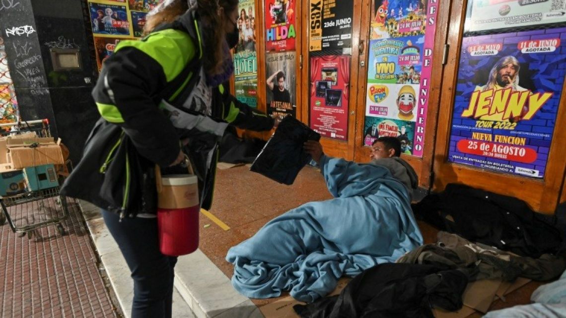 Homelessness in Buenos Aires.