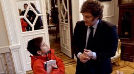 Javier Milei volvió a recibir a Pedrito, "el nene libertario" de 10 años, y le respondió dos preguntas