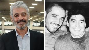 Germán Palacios y Diego Maradona