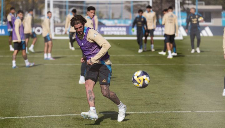 Entrenamiento de la Selección argentina