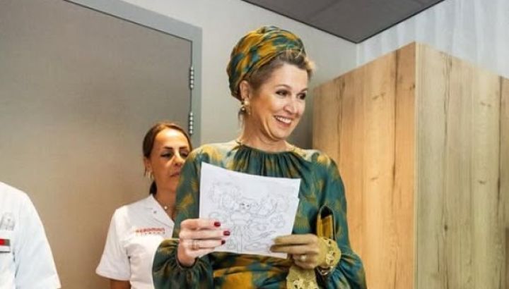 Máxima de Holanda enseña a reciclar un look elegante por tercera vez