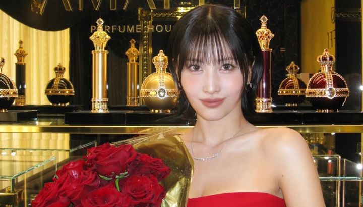 Momo, de los grupos TWICE y MISAMO, brilla como musa de AMAFFI Perfume House