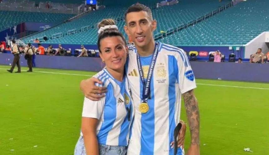 Jorgelina Cardoso y Ángel Di María