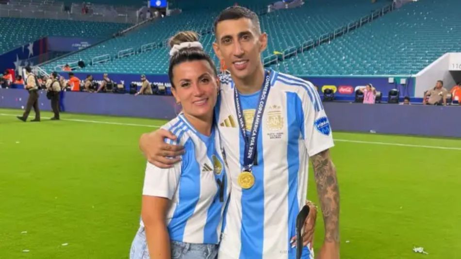 Jorgelina Cardoso y Ángel Di María