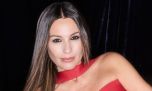 De fucsia y negro, el descomunal look de Pampita para una noche en Inglaterra