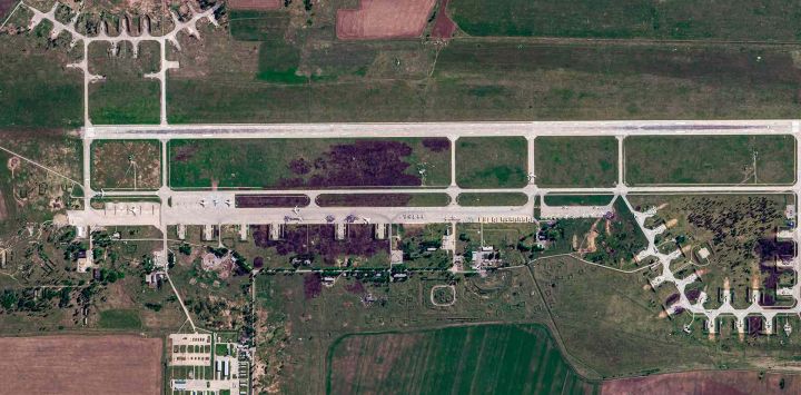 Vista de la Base aérea de Belaya, en Siberia oriental. Foto de AFP