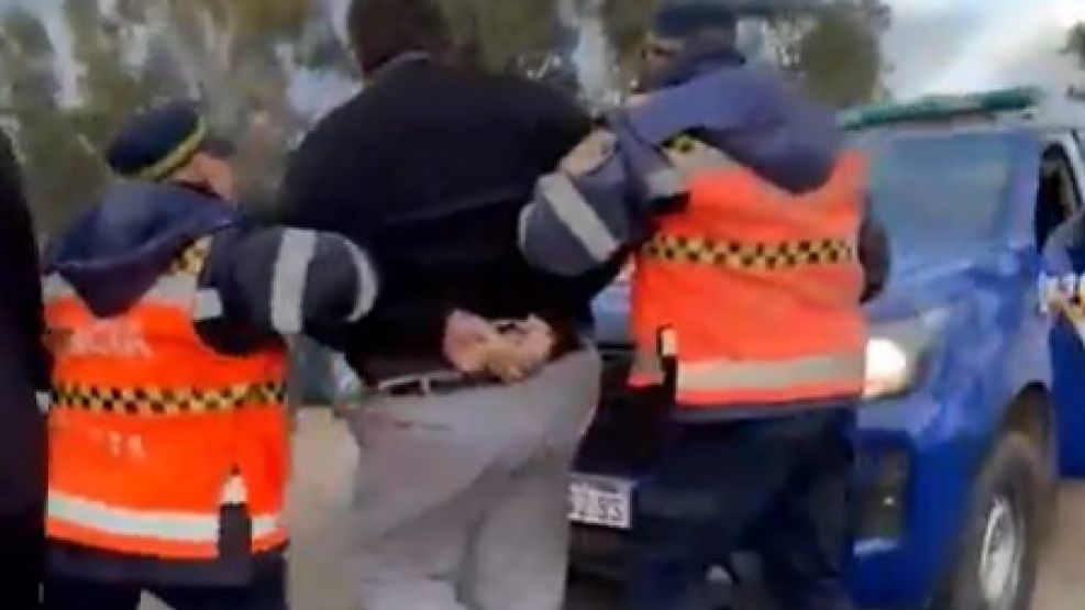 Policía de la Caminera agredido