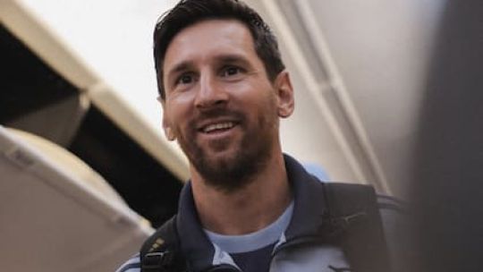 La seleccion argentina llego a chile