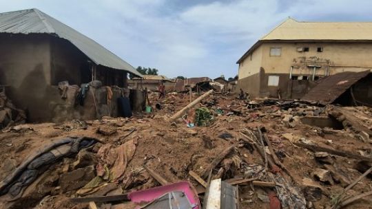 Las inundaciones repentinas arrasaron la ciudad de Mokwa, en Nigeria. 