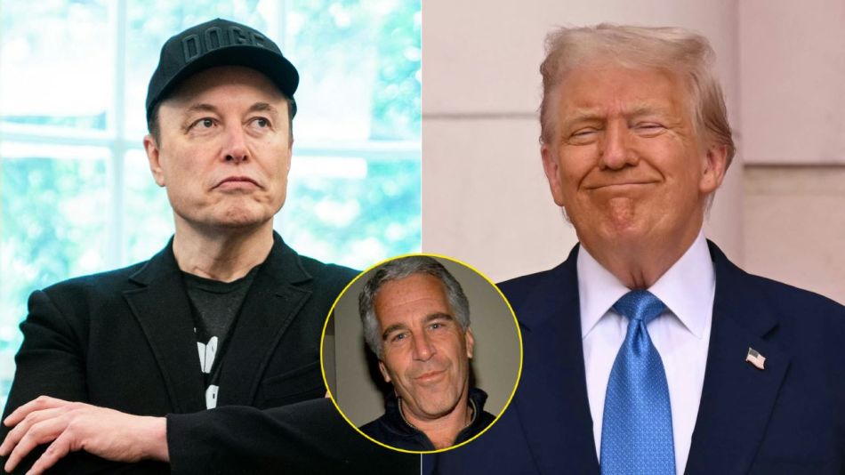 Elon Musk, Donald Trump y Jeffrey Epstein