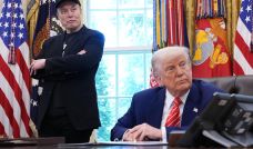 President Trump Holds Press Conference With Elon Musk in White House's Oval Office