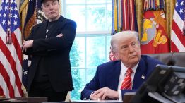 President Trump Holds Press Conference With Elon Musk in White House's Oval Office